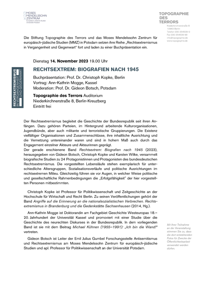231114 Rechtsextremismus IV 231114 Rechtsextremismus IV